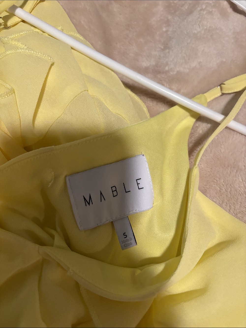 Yellow Ruffle Maxi Dress - Picture 6 of 6
